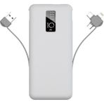 Heptek İletişim Hızlı Şarj LED Göstergeli Micro Lightning Type-C Kablolu Taşınabilir Powerbank 10000MAH (Pw-05) - Beyaz