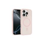 Heptekiletişim İphone 16 Pro Max Kılıf M-Safe Manyetik Şarj Uyumlu Mat Yarı Şeffaf Darbe Emici Kapak (Babet)