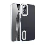 Heptekiletişim Redmi Note 12S Kılıf Kamera Lens Korumalı Logo Gösteren Şeffaf Parlak Kenarlı Kapak (Omega)
