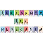 heptex 21 Adet Renkli hepenuygun İlk Karnem İlk Heyecanım Karton Bayrak A5 Ölçüsünde Eğlenceli Ürün