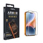 Hepu Armor Premium Apple Iphone Ekran Koruyucu 9H iphone 17/iphone/16 iphone 15/iphone 14/13/12/11 Tüm modeller İçin HD Ekran Koruyucu Darbelere Karşı Dayanıklı Temperli Cam (IPHONE15 PRO)