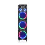 Hepu HP-912 150W RMS 3x12 inç Subwoofer Kule Tipi Taşınabilir Bluetooth Parti Hoparlörü