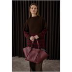 HEQA Maxi Shopper Çanta Bordo