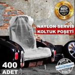 Her Marka Araca Uygun Naylon Oto Koltuk Servis Poşeti 400 Adet