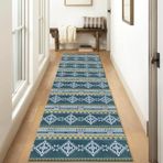 Her Mevsim için Yeşil Yolluk Halı Paspas Yatak Odası Oturma Odası Mutfak Koridor Ön Kapı Ev Ofis Paspasları Kaymaz Yıkanabilir Giriş Halıları (Boyut: 60×500cm/2ft×16.4