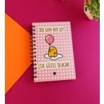 Her Şey Güzel Olucak Özel Tasarım Spiralli 15 * 21 cm Dot Defter, Eskiz Defteri, Doodle Book - 2 SAYFA STICKER HEDİYELİ
