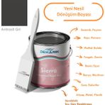 Her Şeyi Boyayabilen Demarin Sierra Tek Bileşen Fayans, Tezgah, Seramik, Mobilya, Zemin Boyası - 1 Kg - Antrasit Gri