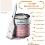 Her Şeyi Boyayabilen Demarin Sierra Tek Bileşen Fayans, Tezgah, Seramik, Mobilya, Zemin Boyası - 1 Kg - Kum Beji