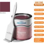 Her Şeyi Boyayabilen Demarin Sierra Tek Bileşen Fayans, Tezgah, Seramik, Mobilya, Zemin Boyası - 1 Kg - Mürdüm