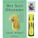 Her Şeyi Düşünme-Anne Bogel-Serenad Yayınevi-Sarı Fosforlu Kalem- Not Defteri Seti