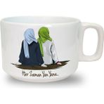 Her Zaman Yan Yana Baskılı Seramik Beyaz Kahve Kupası - 199 ml
