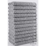 HERA 12 ADET GRİ 30x50 CM PAMUKLU VE SAÇAKLI MUTFAK HAVLUSU