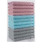 HERA 12’li 4 ADET TURKUAZ-4 ADET GRİ-4 ADET GÜLKURUSU 30X50 CM PAMUKLU MUTFAK HAVLUSU