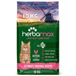 Herba Max Tavuklu ve Pirinçli 10 kg Yavru Kedi Mama