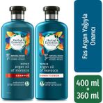 Herbal Fas Argan Yağı 400 ml Şampuan+360 ml Saç Bakım Kremi