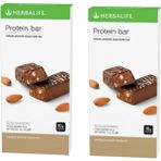 Herbalife 2'li Protein Bar Vanilya Aromalı Bademli 14LÜ*2 Paket - Enerji ve Besin Takviyesi - --