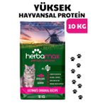 HerbaMax Sterilised Kısırlaştırılmış Somonlu ve Pirinçli Yetişkin Kedi Maması 10Kg