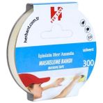 herbant krepe bandı kağıt - maskeleme bantı 18mm x 25 metre sp3517 - Yok
