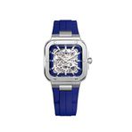 Herbelin 1646SQ115CBC Cap Camarat Square Automatic Skeleton Gri Çelik Erkek Kol Saati