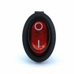 Herbirivar IC134B Oval Işıklı Kırmızı 0.1 Anahtar