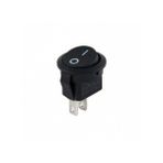 Herbirivar IC134E On-Off 2P Siyah Mini Yuvarlak Işıksız Anahtar