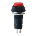 Herbirivar IC187 12 mm NK Ters Kontak Yuvarlak Kırmızı Buton
