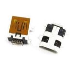 Herbirivar MS-073 Smd 10 Pin Mini Usb Dişi Gold Şase Soket