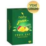 Herby Yeşil Çay Mango ve Ananas Aromalı 20 Poşet Doğal Bitki Çayı Vitamin Mineral Kaynaklı