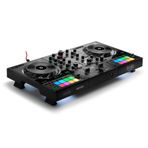 Hercules DJControl Inpulse 500 - Serato DJ ve DJUCED Uyumlu Profesyonel 2 Kanallı DJ Kontrol Cihazı - Metal Panelli, Işıklı Beatmatch Rehberli ve Katlanabilir Ayaklı USB Mikser