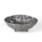 Herdekora Dekoratif Antrasit 30x11x30 cm Metal Ayaklı Kase