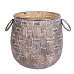 Herdekora Metal Saksı Kulplu 26,5X27 Cm.