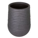 Herdekora Oval Iç ve Dış Mekan Saksı Siyah Orta Boy 39X39X51 Cm.