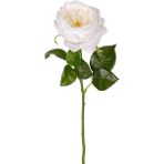 Herdekora Yapay Çiçek Islak Dokulu Gül Beyaz 48 Cm.
