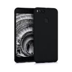 Herdem Xiaomi Mi A1 (5X) Kılıf Ultra Lüx Soft Mat Silikon Siyah - Bordo