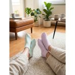 Heren Bambu Plus 4'lü Desensiz Kadın Patik Dikişsiz , Yıkamalı - 35 - 39 - Beyaz - Lila - Pembe - Mint Yeşili