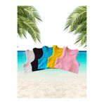 HEREN BUTİK 6LI Kız Çocuk Penye Crop Tshirt
