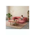Herev 180X90 Sünger Kanepe Yıkanabilir Kadife Kumaşlı Koltuk Pembe