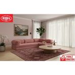 Herev Mix 300X200 Açık Köşe L Tipi 50 Dns Süngerli Şark Köşe Koltuk - Pembe