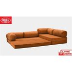 Herev Mix 300X200 Açık Köşe L Tipi 50 Dns Süngerli Şark Köşe Koltuk - Turuncu