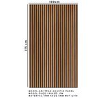 HEREVE 100 x 275 cm Mdf Ahşap Akustik Duvar Paneli Akustik Panel Lambri Panel Teak