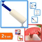 Hereveoyuncak 10 Adet Tüy Alma Toplama Rulosu + 160 Bölmeli Mini Küp Silikon Buz Kalıbı Buzluk - 2li Set B0F6G0