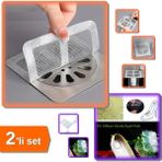 Hereveoyuncak 10 Adet Yapışkanlı Banyo Gider Koruyucu Saç Toplayıcı + Ayak Nasır 6lı Ped - 2li Set DX7K9B