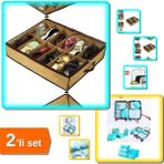 Hereveoyuncak 12 Bölmeli Ayakkabı Saklama Hurcu Model 2 + Anne Hastane Çantası Düzenleyici 6 Parça - 2li Set E8T7A