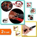 Hereveoyuncak 1200 Amper Akü Takviye Kablosu Taşıma Çantalı + Metal Balıkçı Makası - 2li Set Y0J7H0