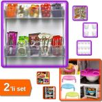 Hereveoyuncak 6 Adet Buzdolabı Organizeri + Mikrodalga Kapağı - 2li Set E2N7W9