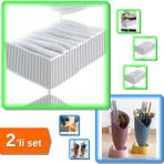 Hereveoyuncak 8 Bölmeli Xl Pratik Çekmece Düzenleyici + Lale Figürlü Tezgah Üstü Kaşıklık - 2li Set V9T0R5