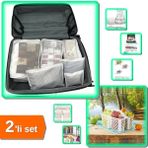 Hereveoyuncak Beyaz Buzdolabı Düzenleyici Sepet + 6 Parça Anne Bebek Hastane Çantası Düzenleyici - 2li Set Z5R7R8