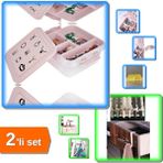 Hereveoyuncak Bölmeli Hobi Takı Bijuteri Mücevher Kutusu + 6 Adet Çekmece Havluppan Askısı - 2li Set T4X0Z5