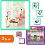 Hereveoyuncak Compact Çekmeceli ve Standlı Makyaj Organizeri + 6 Adet Buzdolabı Içi Mini Düzenleyici Kutu -2li Set