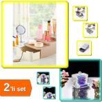 Hereveoyuncak Compact Çekmeceli ve Standlı Makyaj Organizeri + Kulak Çubuğu Organizeri - 2li Set Q5P4G0